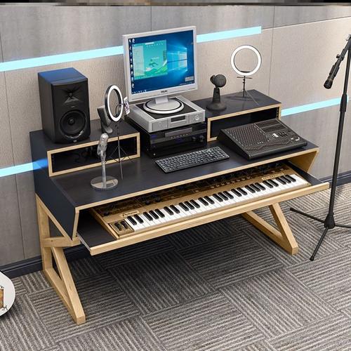編曲工作臺(tái)音樂制作桌錄音棚midi鍵盤調(diào)音琴桌錄音室電鋼琴工作室